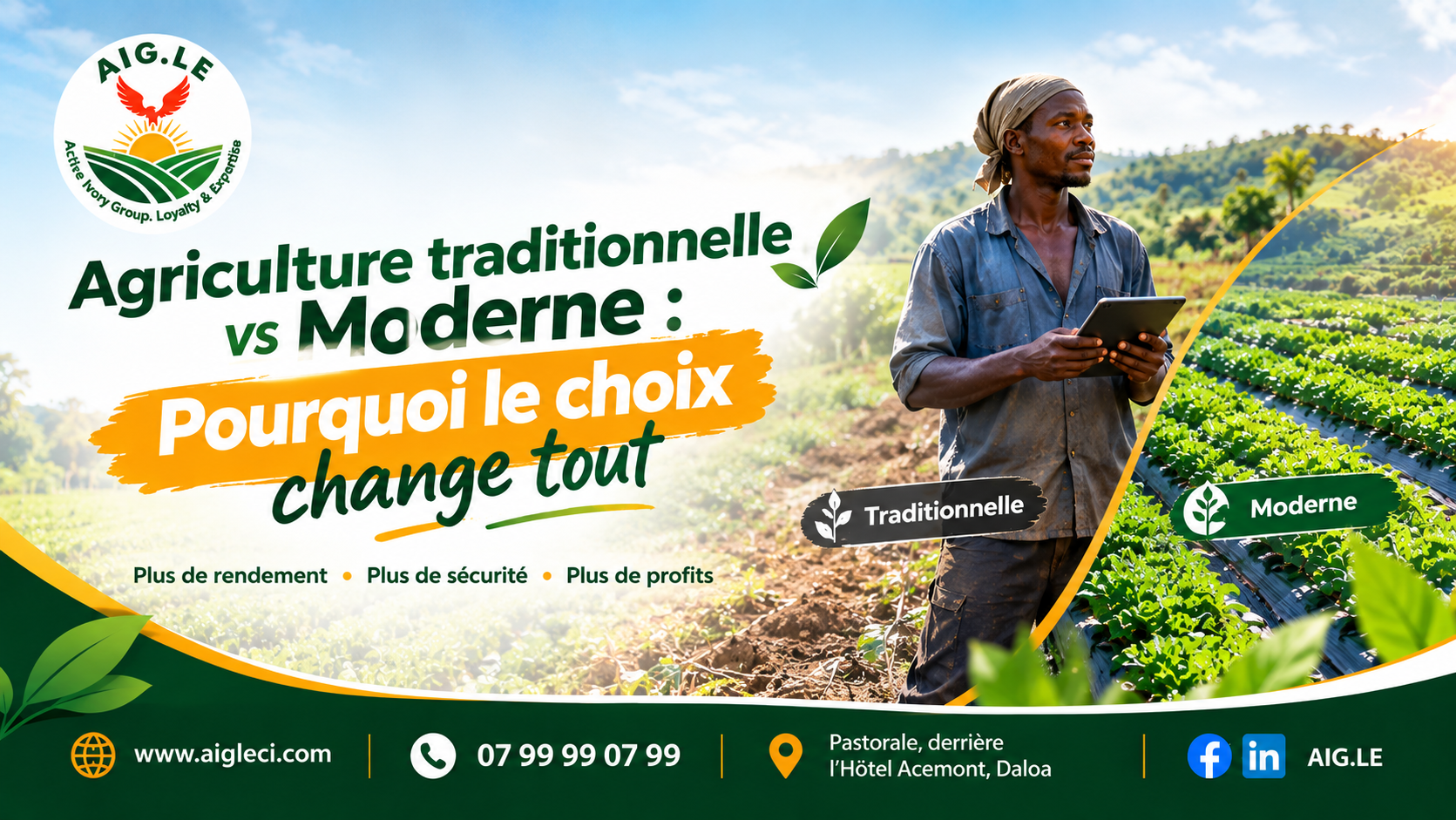 Agriculture Traditionnelle vs Moderne en Côte d&rsquo;Ivoire : Pourquoi le choix change tout